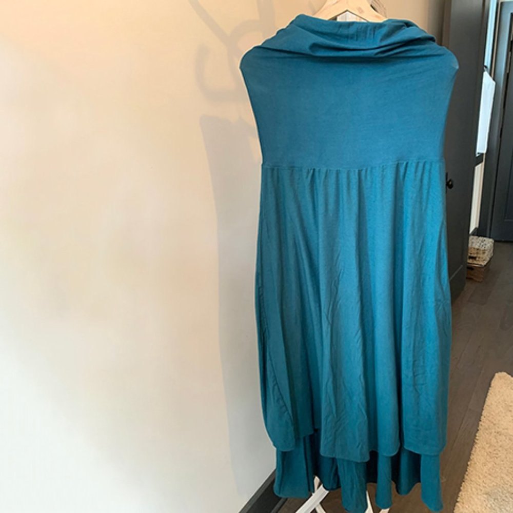 artisan-made layered maxi skirt